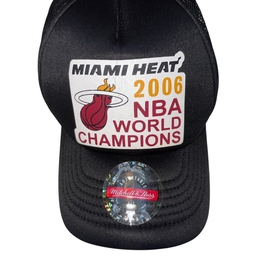 VTG Mitchell‎ & Ness Miami Heat 2006 NBA Finals Champions Snapback Hat HWC Patch